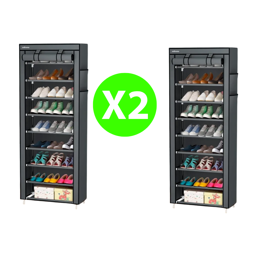 Combo Zapatero 10 nivel tela x2